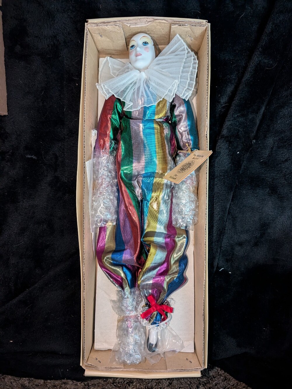 Silvestri Balos Paulette French Clown Porcelain Doll